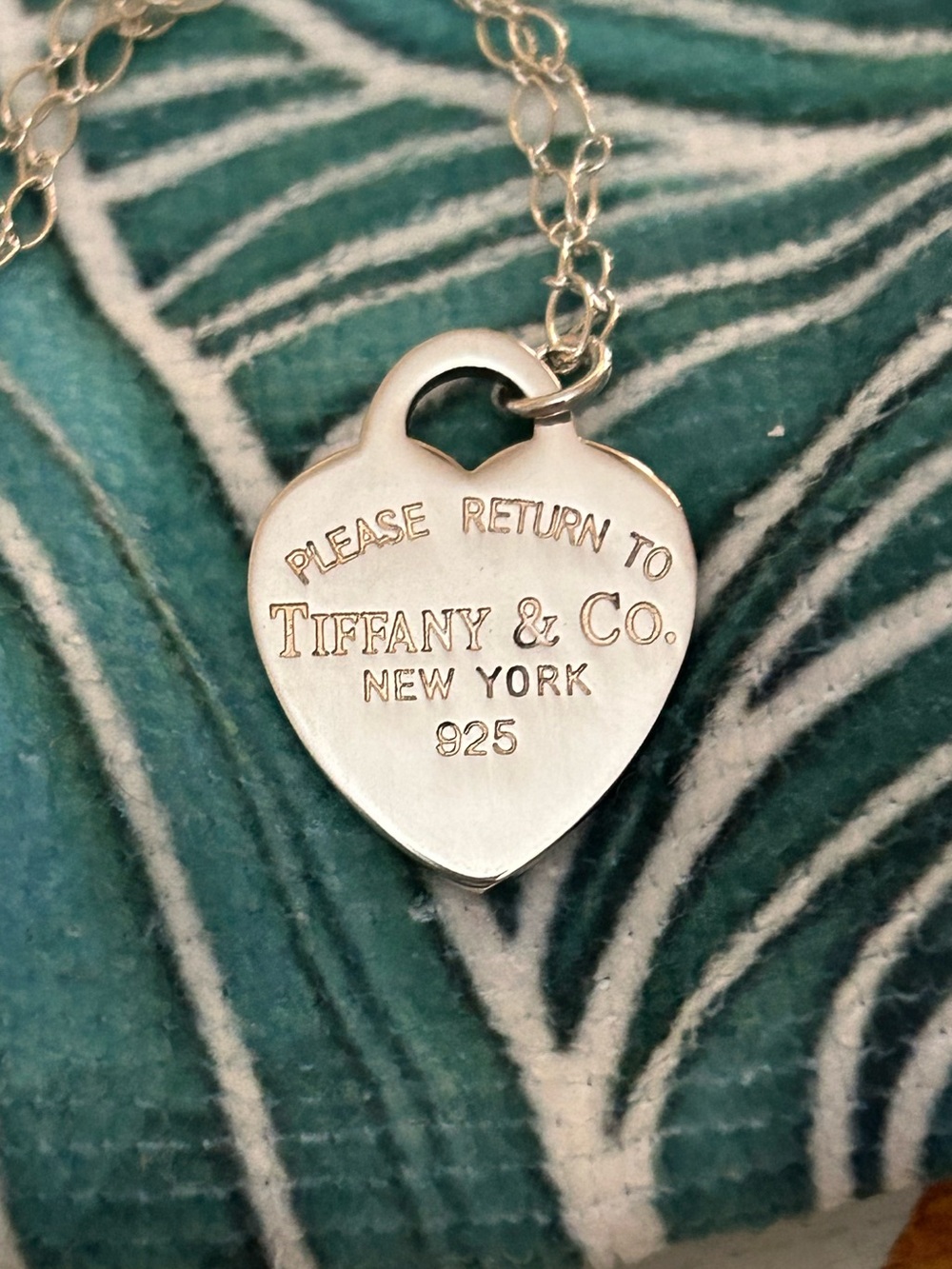 Tiffany & Co. Silver Heart Tag Necklace